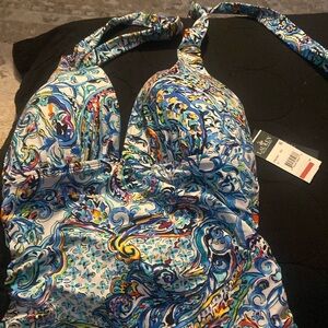 Ralph Lauren D cup tankini top